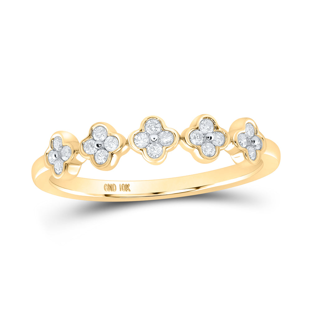 1/6CTW-DIA CN STACKABLE RING