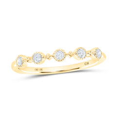 1/6CTW-DIA CN STACKABLE RING
