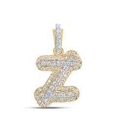 1/5CTW-DIA CN INITIAL "Z" PENDANT