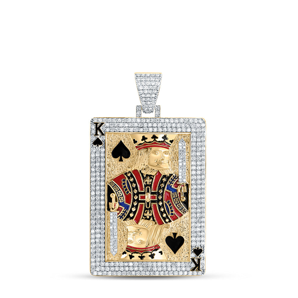 5CTW-DIA NK KING CARD MENS CHARM