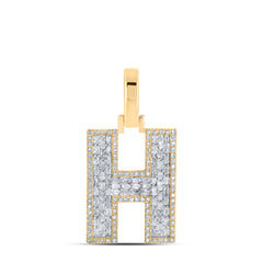 1/2 DIA CN INITIAL "H" MENS PENDANT