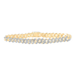 3 1/4CTW-DIA CN CUBAN LADIES BRACELET (7 INCH)