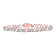 3 1/4CTW-DIA CN CUBAN LADIES BRACELET (7 INCH)