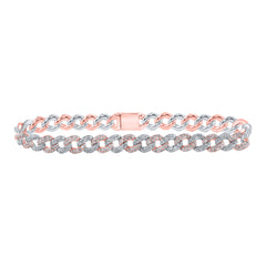 3 1/5CTW-DIA CN LADIES CUBAN BRACELET (7 INCH)