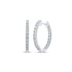 1/10CTW-DIA P1 GIFT HOOP EARRING