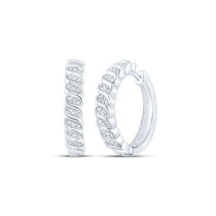 1/6CTW-DIA P1 GIFT HOOP EARRING
