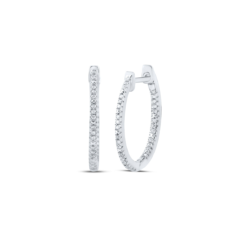 1/8CTW-DIA P1 GIFT HOOP EARRING