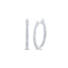 1/8CTW-DIA P1 GIFT HOOP EARRING