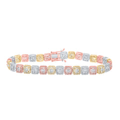 3 3/4CTW-DIA CN MENS BRACELET(8.50 INCH)
