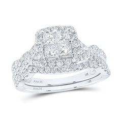 1 1/2CTW-DIA ANA M TESSERA INVISIBLE BRIDAL SET