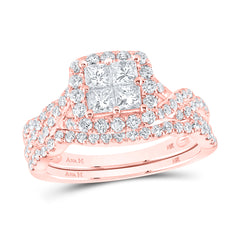 1 1/2CTW-DIA ANA M TESSERA INVISIBLE BRIDAL SET