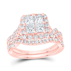 1 7/8CTW-DIA ANA M TESSERA INVISIBLE BRIDAL SET