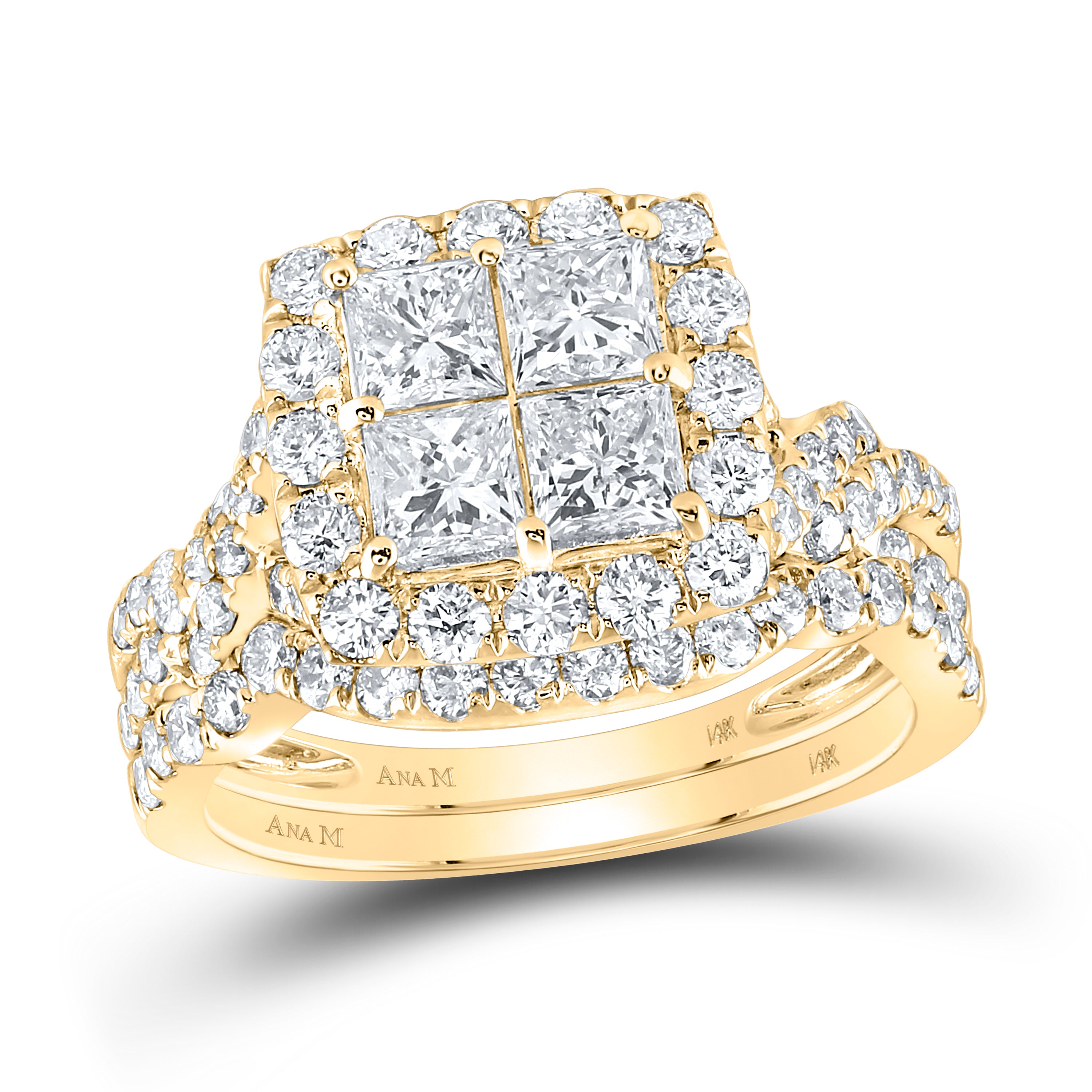 2 5/8CTW-DIA TESSERA INVISIBLE BRIDAL SET