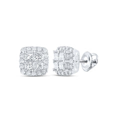 2CTW-DIA ANA M INVISIBLE CUSHION EARRING