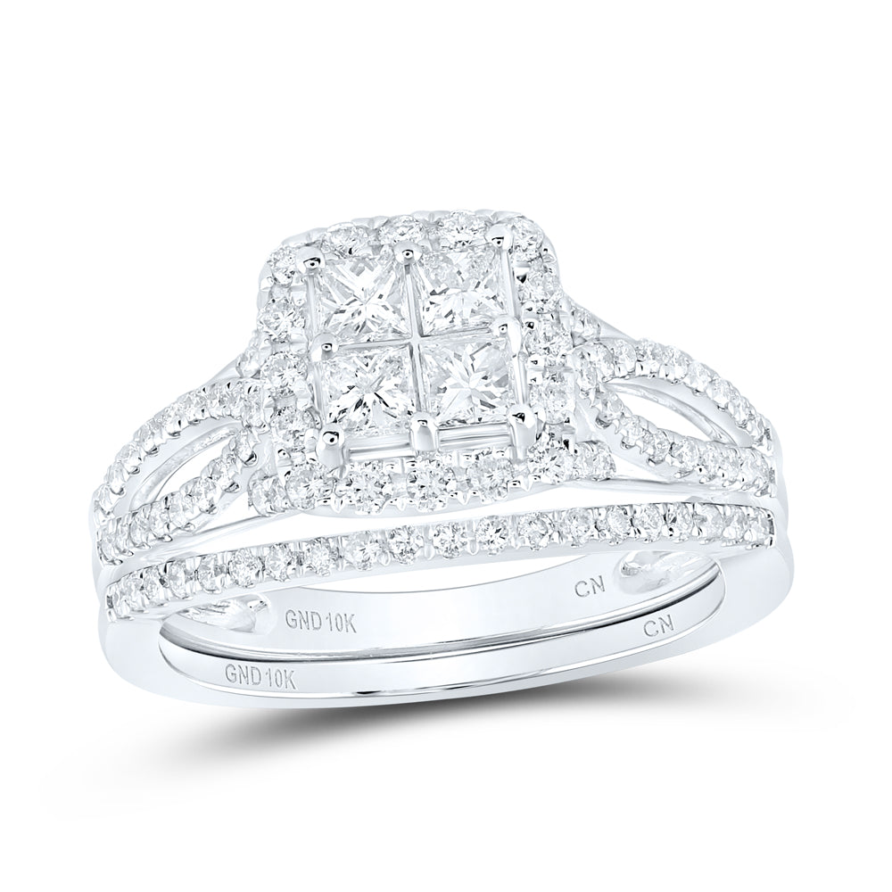 1CTW-DIA CN TESSERA INVISIBLE BRIDAL SET