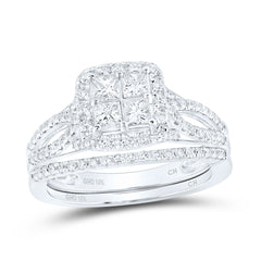 1CTW-DIA CN TESSERA INVISIBLE BRIDAL SET