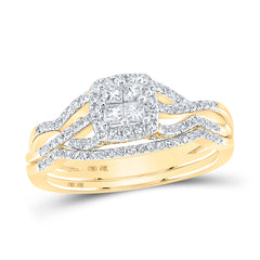 1/2CTW-DIA CN TESSERA INVISIBLE BRIDAL SET