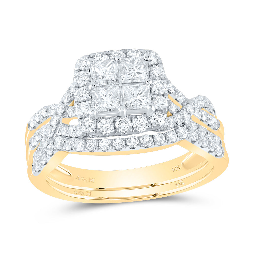 1 1/2CTW-DIA ANA M TESSERA INVISIBLE BRIDAL SET