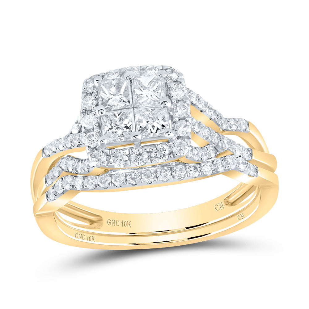 1CTW-DIA CN TESSERA INVISIBLE BRIDAL SET