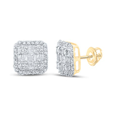 1/2CT-DIA NK SQUARE EARRING