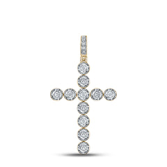 1/3CT-DIA NK MENS CROSS CHARM