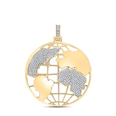 5/8CT-DIA CN MENS GLOBE CHARM