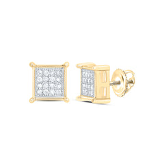 1/10CT-DIA P3 GIFT SQUARE EARRING