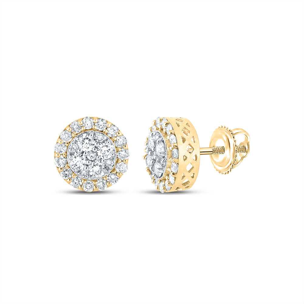 7/8CTW-DIA NK ROUND EARRING