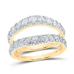 14K Yellow Gold 1 1/2 CTW-Natural Diamond Enhancer Ring 4.71 Gram