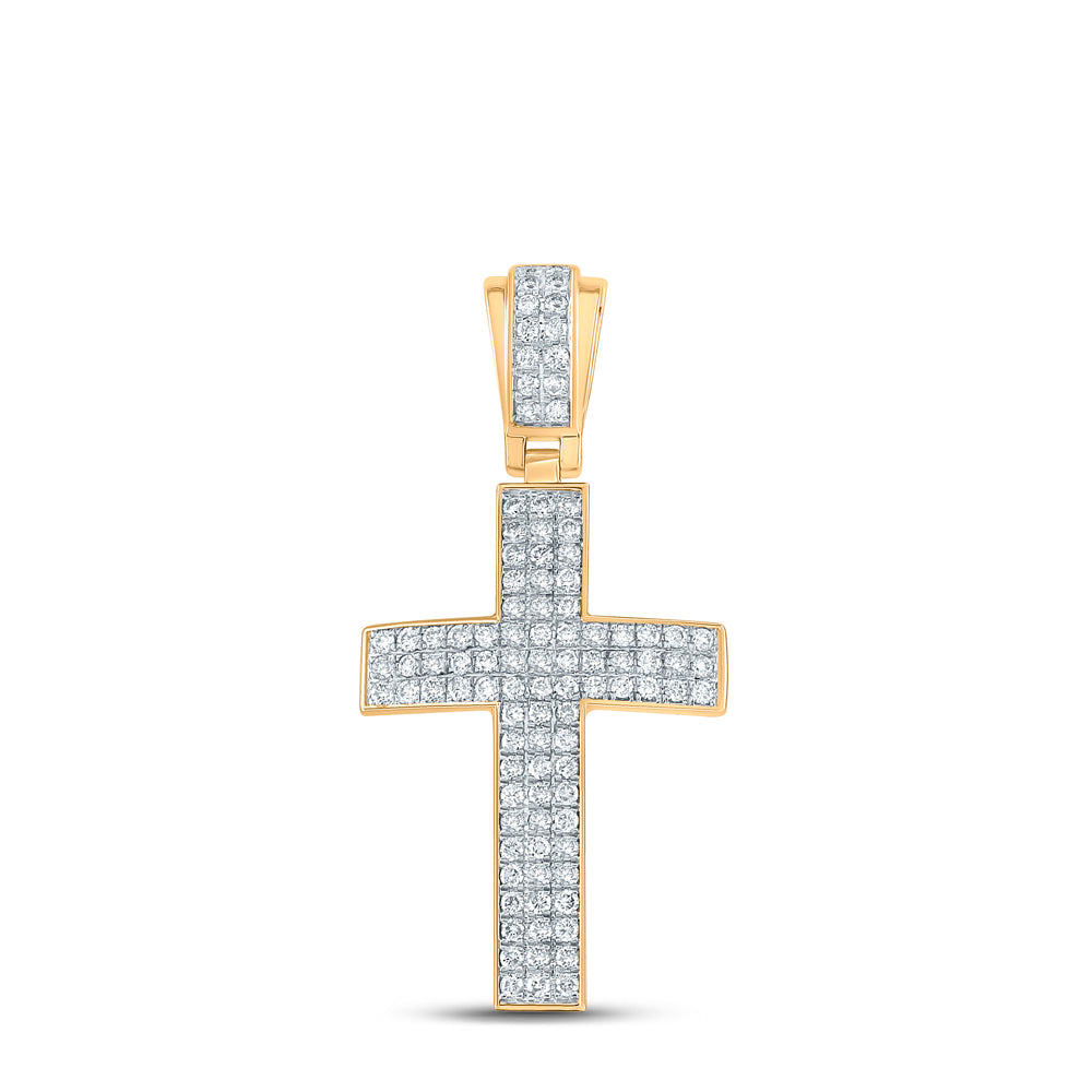 1CTW-DIA NK CROSS MENS CHARM