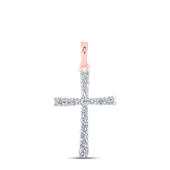 1/6CTW-DIA NK GIFT CROSS PENDANT