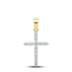 1/2CTW-DIA NK CROSS PENDANT