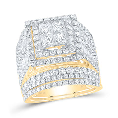 4 CTW-DIA NK TESSERA INVISIBLE BRIDAL SET