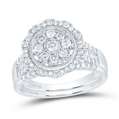 1CTW-DIA NK BRIDAL SET