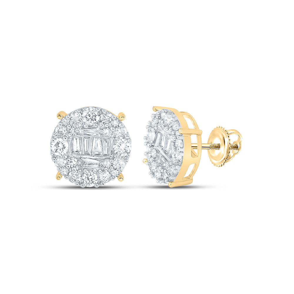 1CTW-DIA NK ROUND SHAPE EARRING