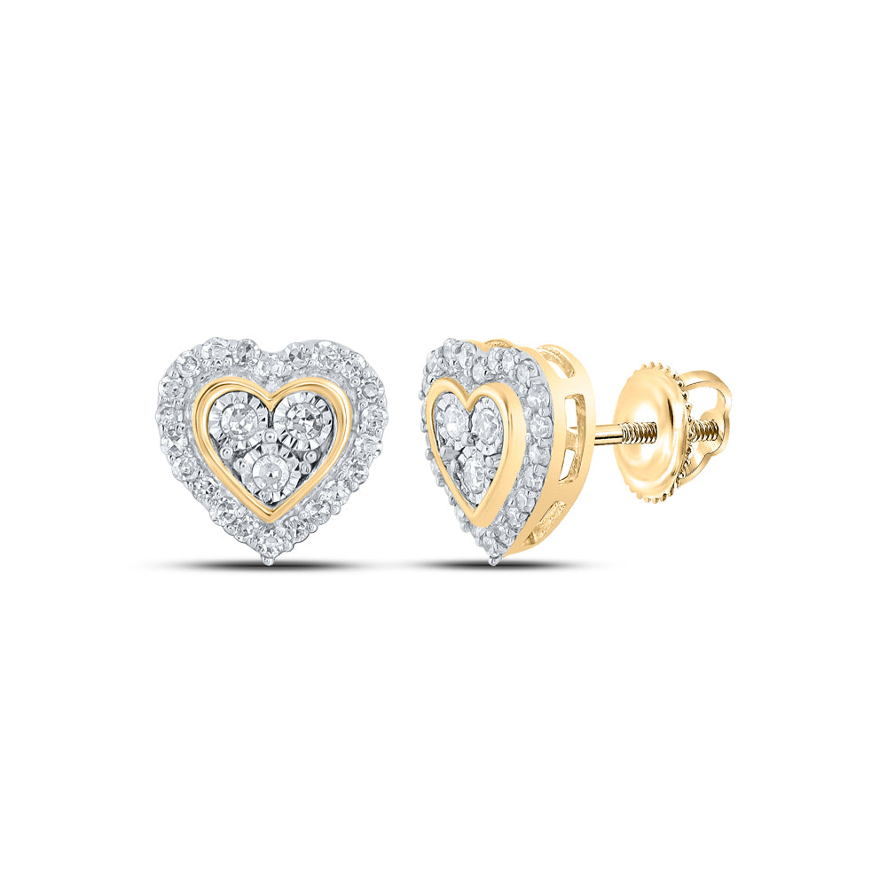 1/5CTW-DIA NK HEART EARRING
