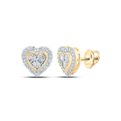 1/5CTW-DIA NK HEART EARRING