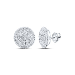 1CTW-DIA NK FASHION FLOWER EARRING