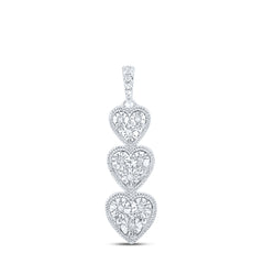 1/20CTW-DIA P2 GIFT HEART PENDANT
