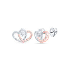 1/4CTW-DIA NK HEART EARRING