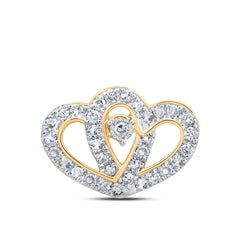 1/4CTW-DIA NK HEART PENDANT