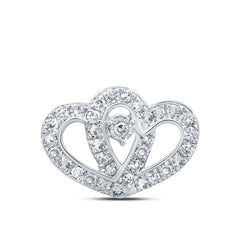 1/4CTW-DIA NK HEART PENDANT