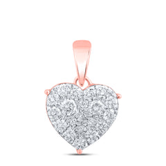 3/4CTW-DIA NK HEART PENDANT