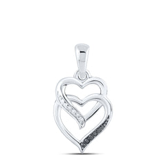Sterling Silver 1/20 CTW-Natural Diamond Gift Heart Pendant 0.66 Gram