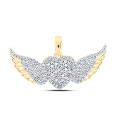 3/8CTW-DIA NK HEART PENDANT