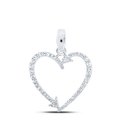 1/5CTW-DIA NK HEART PENDANT