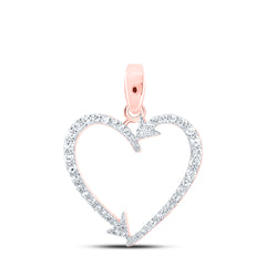 1/5CTW-DIA NK HEART PENDANT