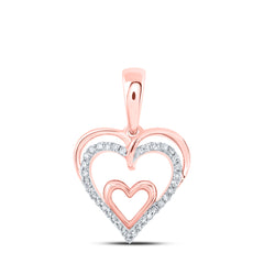 1/10CTW-DIA NK HEART PENDANT