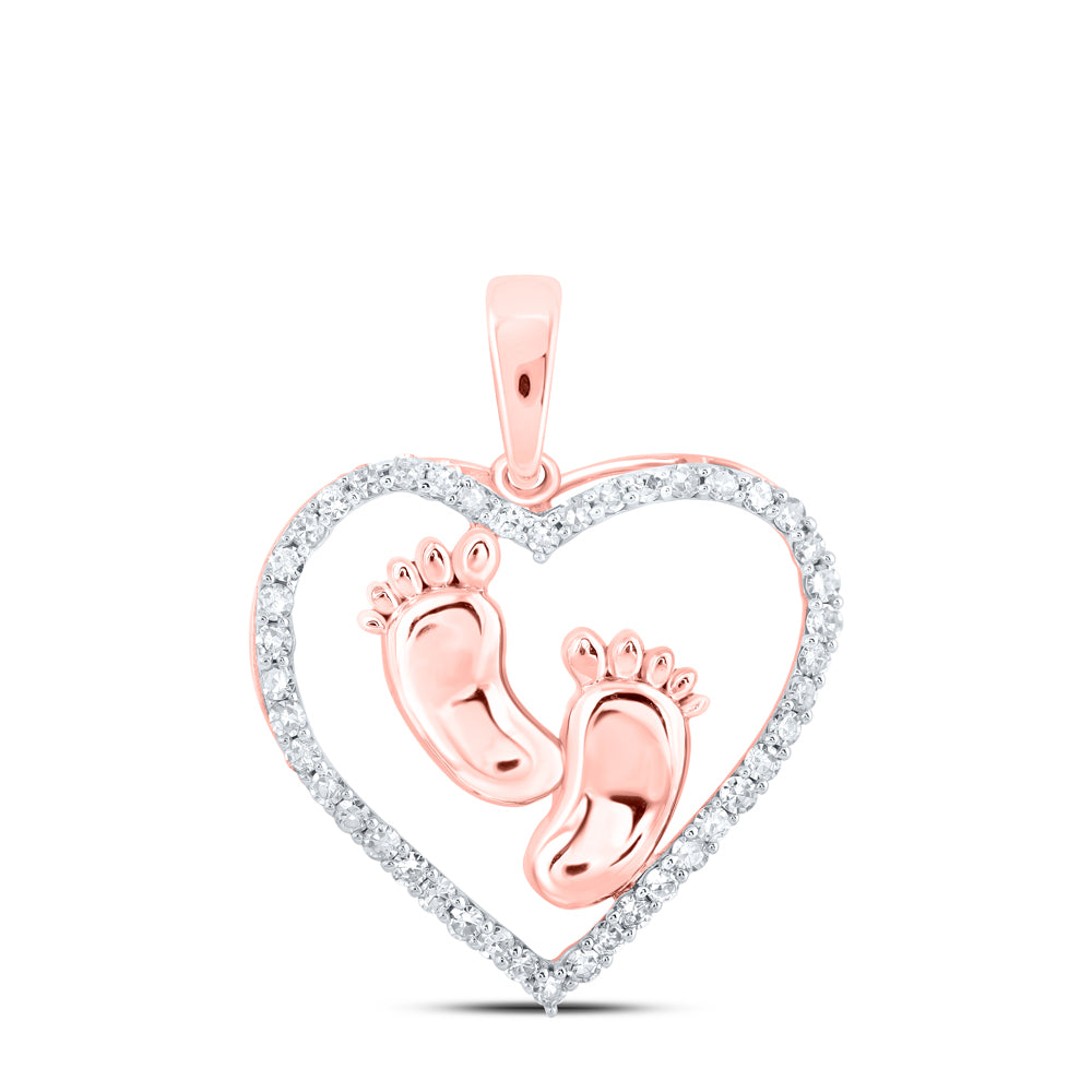 1/3CTW-DIA NK HEART PENDANT