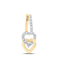 1/10CTW-DIA NK HEART PENDANT